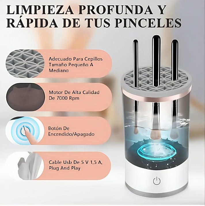 Limpiador Automático de Brochas de Maquillaje - XUCAN®